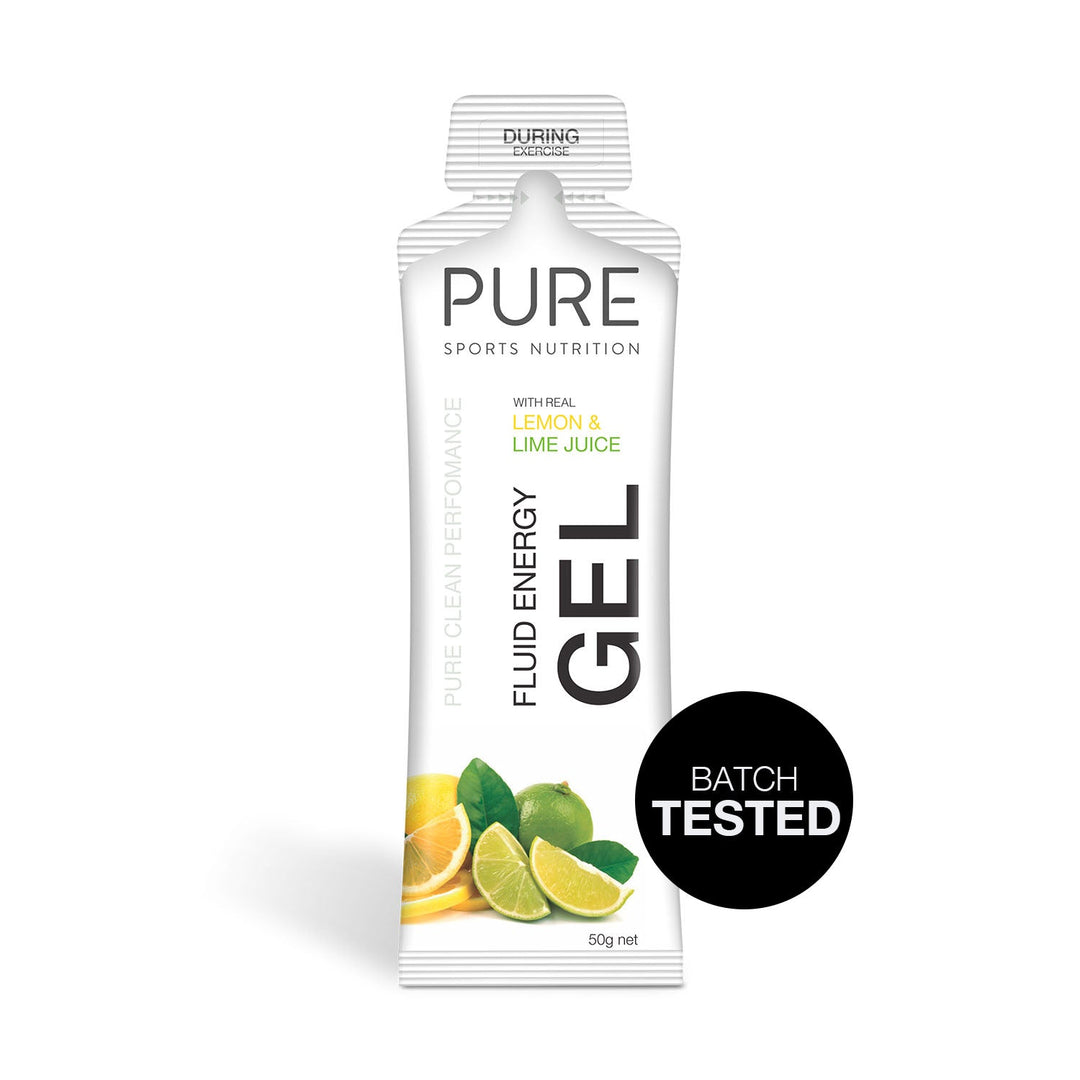 PURE Fluid Energy Gel - Lemon Lime Batch Tested