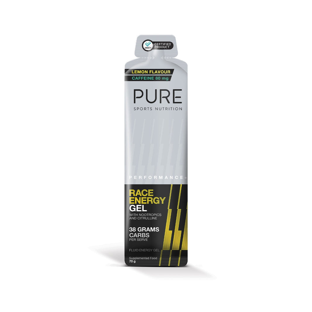 PURE Performance + Race Energy Gel - Lemon + Caffeine
