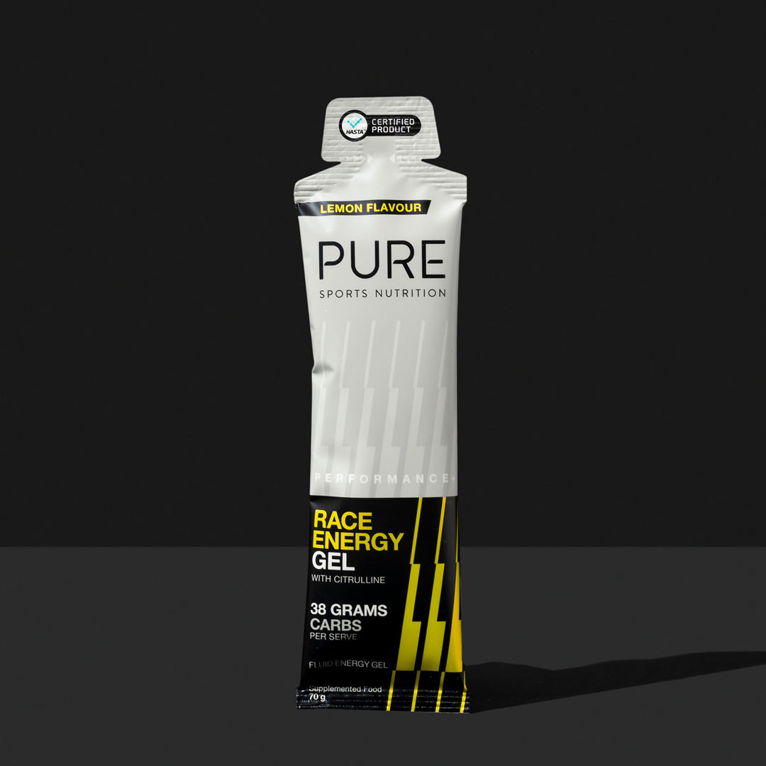 Pure Performance PURE Performance + Race Energy Gel - Lemon – PURE Sports Nutrition ...