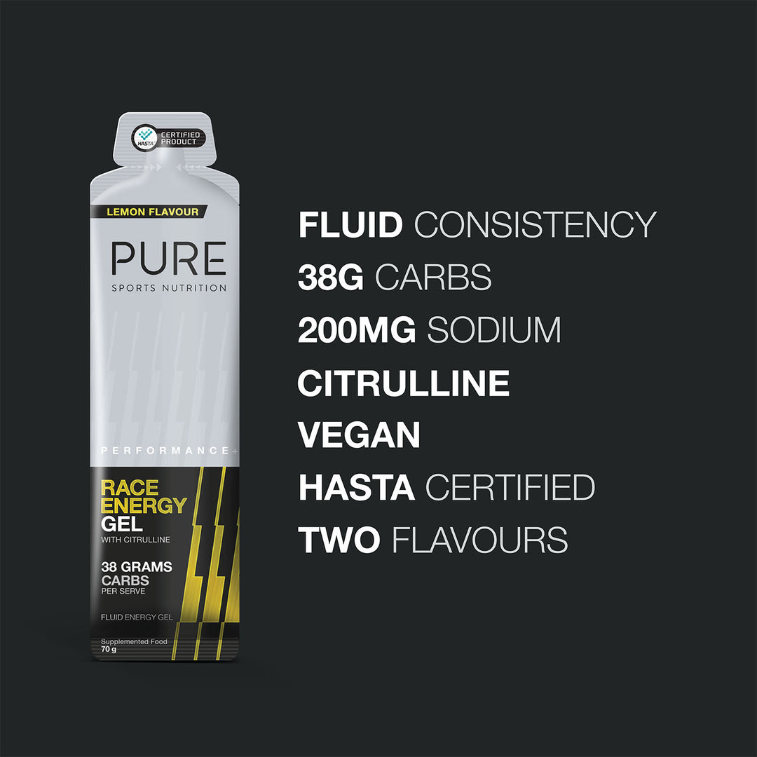Pure Performance PURE Performance + Race Energy Gel - Cola – PURE Sports Nutrition Australia