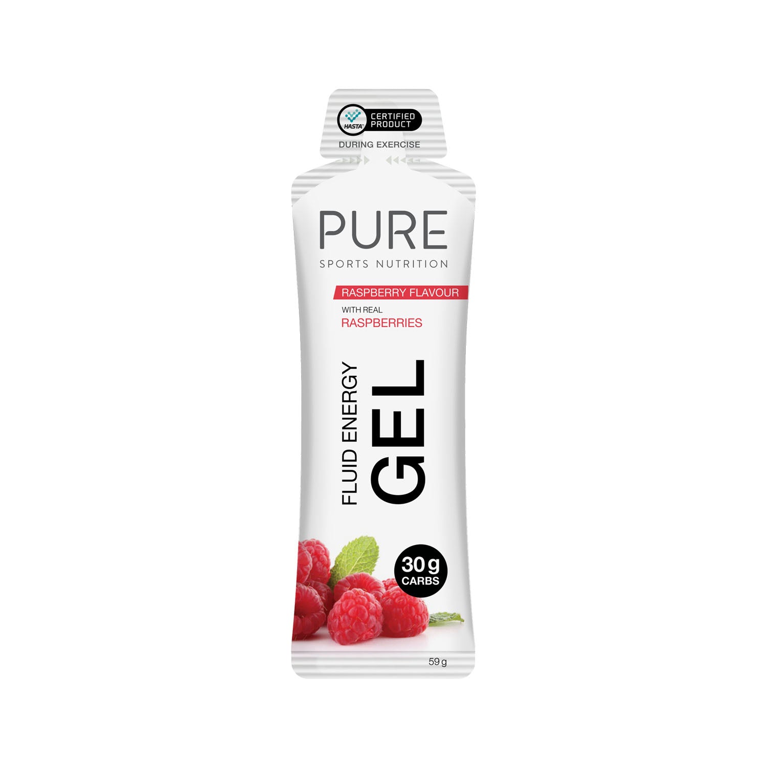 PURE Fluid Energy Gel - Raspberry – PURE Sports Nutrition Australia